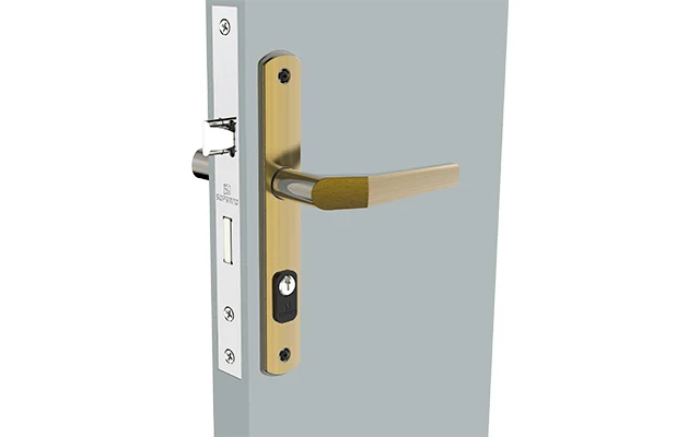 FECHADURA POPLINE RETA EXT ANTIQUE BRASS ESP15 20X53 PY45 - Soprano