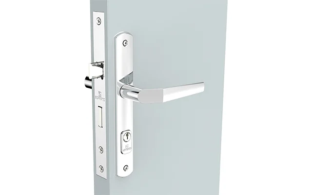 FECHADURA POPLINE RETA EXT CROMADO ESP15 20X53 PY45 - Soprano