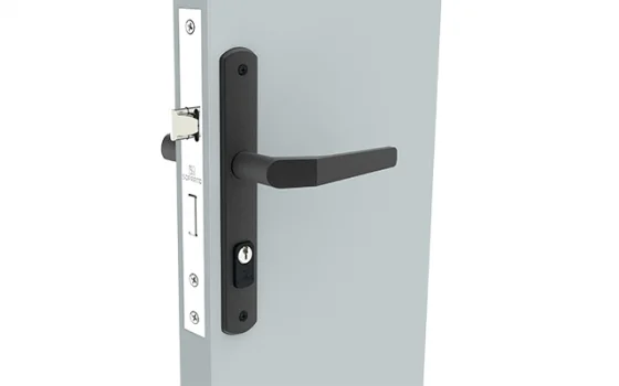 FECHADURA POPLINE RETA EXT PRETO FOSCO ESP15 20X53 PY45 - Soprano
