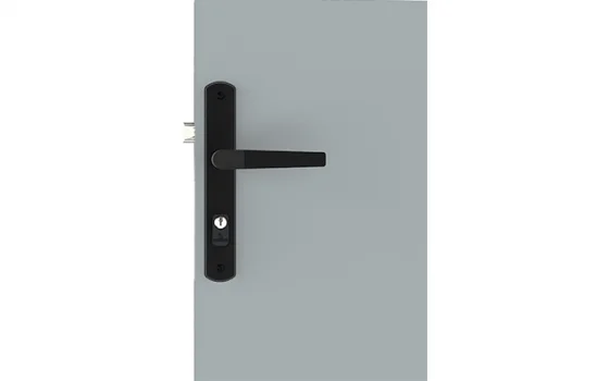 FECHADURA POPLINE RETA EXT PRETO FOSCO ESP15 20X53 PY45 - Soprano