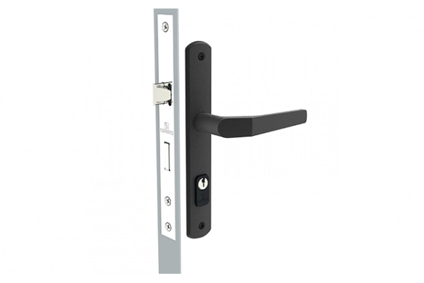 Fechadura Externa Perfil Estreito 20x53 ESP15 PY45 Preto Popline