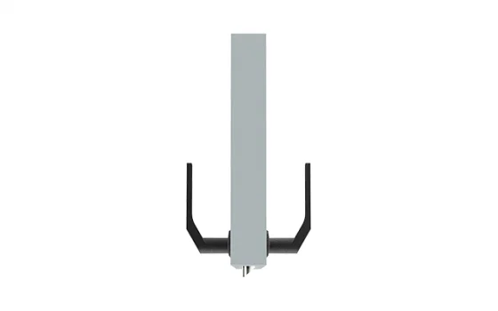 FECHADURA POPLINE RETA EXT PRETO FOSCO ESP15 20X53 PY45 - Soprano