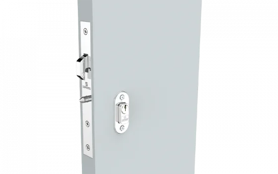 FECHADURA PORTA CORRER EXT CROMADO ROS37 BR45 PY45 - Soprano