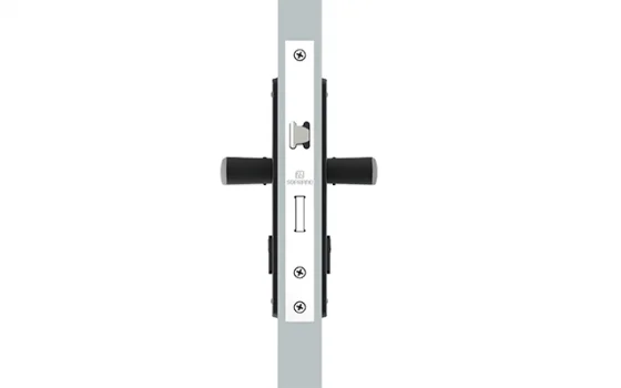 FECHADURA IPANEMA RETA EXT PRETO FOSCO ESP15 27X53 PY45 - Soprano