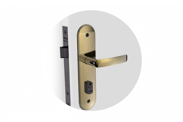 FECHADURA PALI RETA EXT ANTIQUE BRASS ESP43 40X53PY53