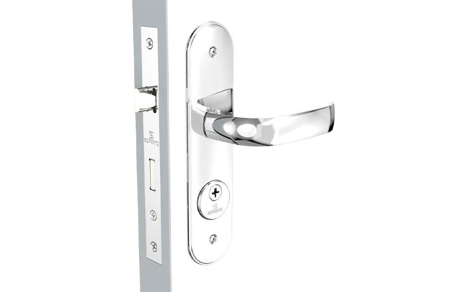FECHADURA ICARO RETA EXT TETRA CROMADO ESP43 40X53 TS53 FECHADURA ICARO RETA EXT TETRA CROMADO ESP43 40X53 TS53