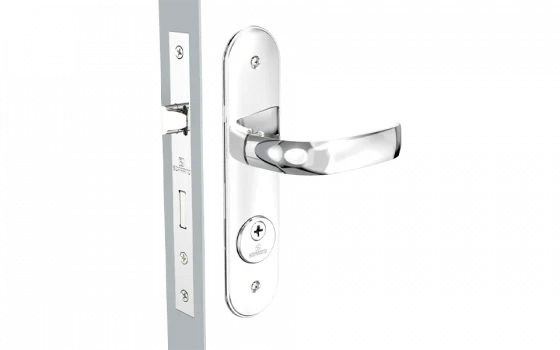FECHADURA ICARO RETA EXT TETRA CROMADO ESP43 40X53 TS53