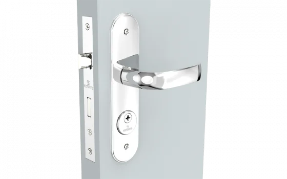 FECHADURA ICARO RETA EXT TETRA CROMADO ESP43 40X53 TS53