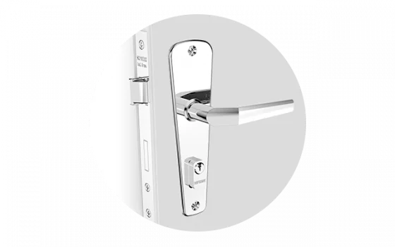 FECHADURA POPLINE RETA EXT CROMADO ESP11 40X53 PY52 - Soprano