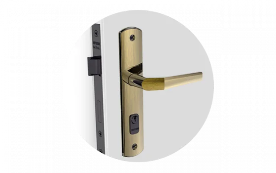 FECHADURA POPLINE RETA EXT ANTIQUE BRASS ESP26 40X53 PY45 - Soprano