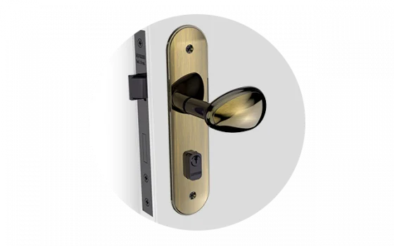 FECHADURA BORA GOLF EXT ANTIQUE BRASS ESP43 40X53PY53 - Soprano