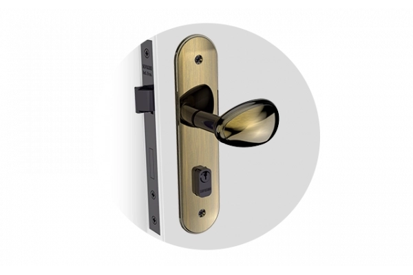 FECHADURA BORA GOLF EXT ANTIQUE BRASS ESP43 40X53PY53