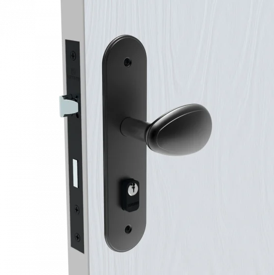 FECHADURA BORA GOLF EXT PRETO FOSCO ESP43 40X53 PY53 - Soprano