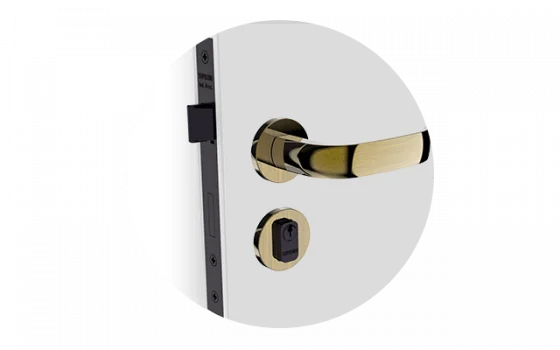 FECHADURA ICARO RETA EXT ANTIQUE BRASS ROS22 40X53 PY53 - Soprano