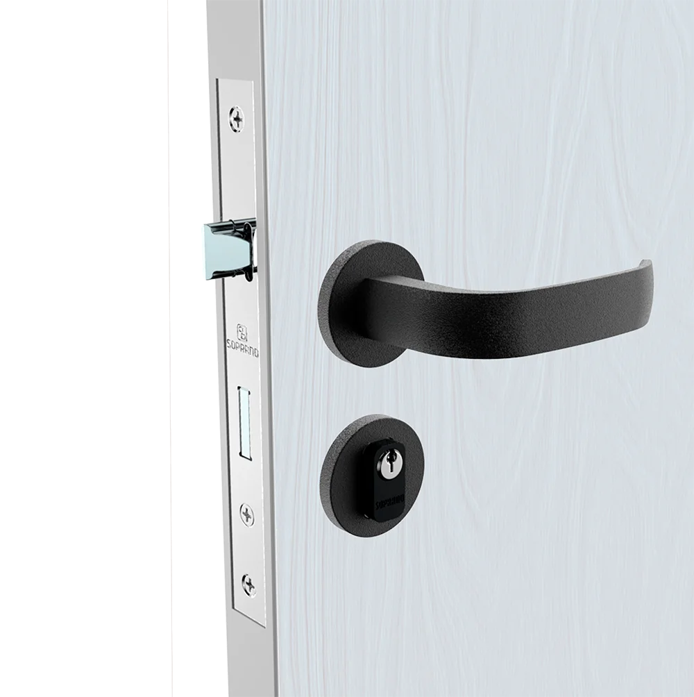 FECHADURA ICARO RETA EXT PRETO FOSCO ROS22 40X53 PY53 FECHADURA ICARO RETA EXT PRETO FOSCO ROS22 40X53 PY53