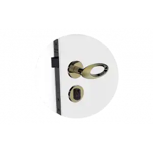 FECHADURA OPEN GOLF EXT ANTIQUE BRASS ROS22 40X53PY53