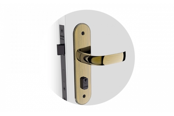FECHADURA ICARO RETA EXT ANTIQUE BRASS ESP43 40X53 PY53 FECHADURA ICARO RETA EXT ANTIQUE BRASS ESP43 40X53 PY53