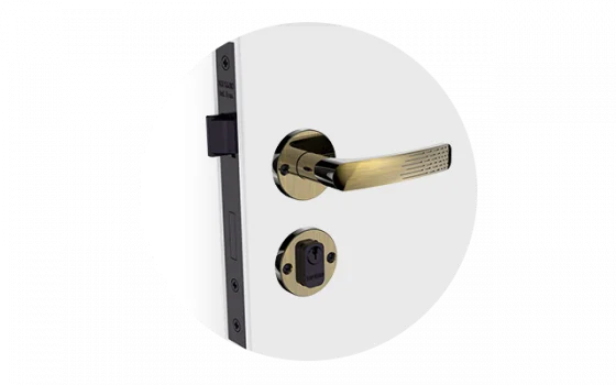 FECHADURA PALIWAY RETA EXT ANTIQUE BRASS ROS23 40X53 PY53 - Soprano