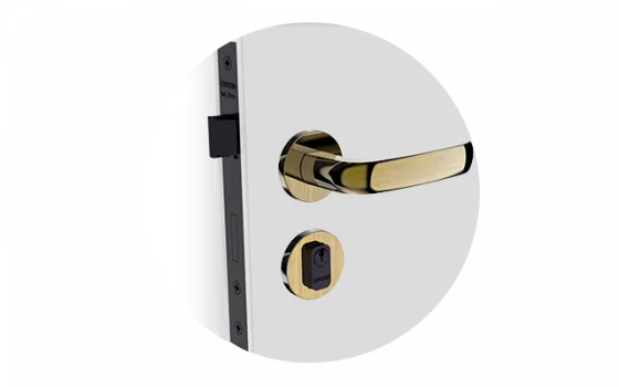 FECHADURA ICAROWAY RETA EXT ANTIQUE BRASS ROS22 40X53 PY53 - Soprano