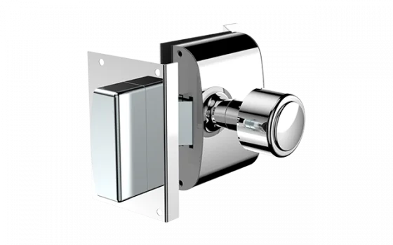 FECHADURA ELETRICA VIDRO 12V PY VA SM INT BOLA INOX POLIDO - Soprano