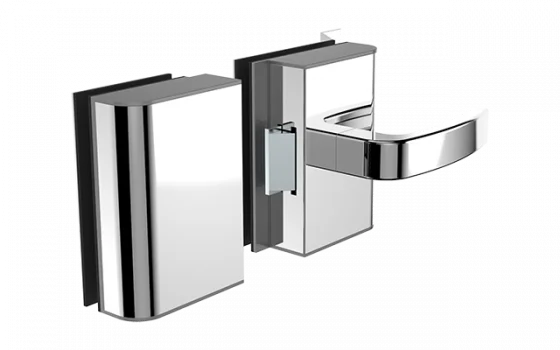 FECHADURA ELETRICA VIDRO 12V PY VV BLX EXT RETA INOX POLIDO - Soprano