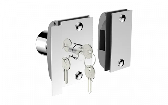 FECHADURA ELETRICA VIDRO 12V PY VV BLX INT BOLA INOX POLIDO - Soprano