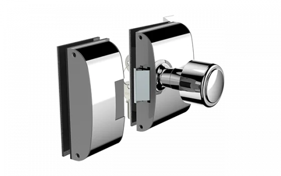 FECHADURA ELETRICA VIDRO 12V PY VV BLX INT BOLA INOX POLIDO - Soprano