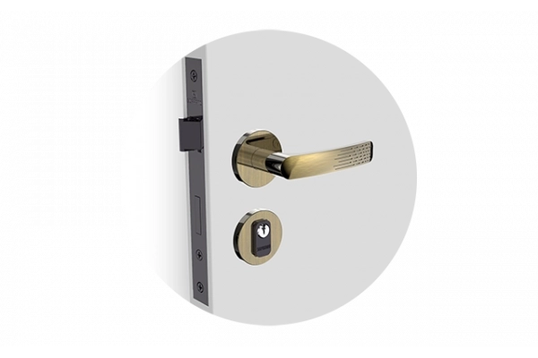 FECHADURA PALIWAY RETA EXT ANTIQUE BRASS ROS22 40X53 PY53