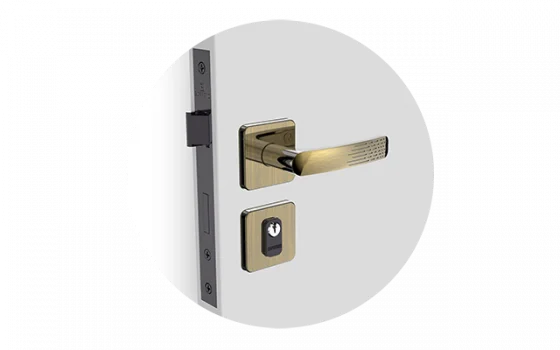 FECHADURA PALIWAY RETA EXT ANTIQUE BRASS ROS24 40X53 PY53 - Soprano