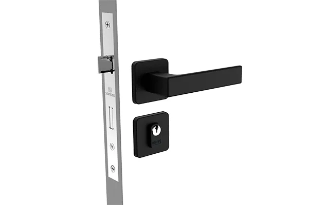 FECHADURA JUNO EXT PRETO FOSCO ROS24 40X53 PY53 - Soprano