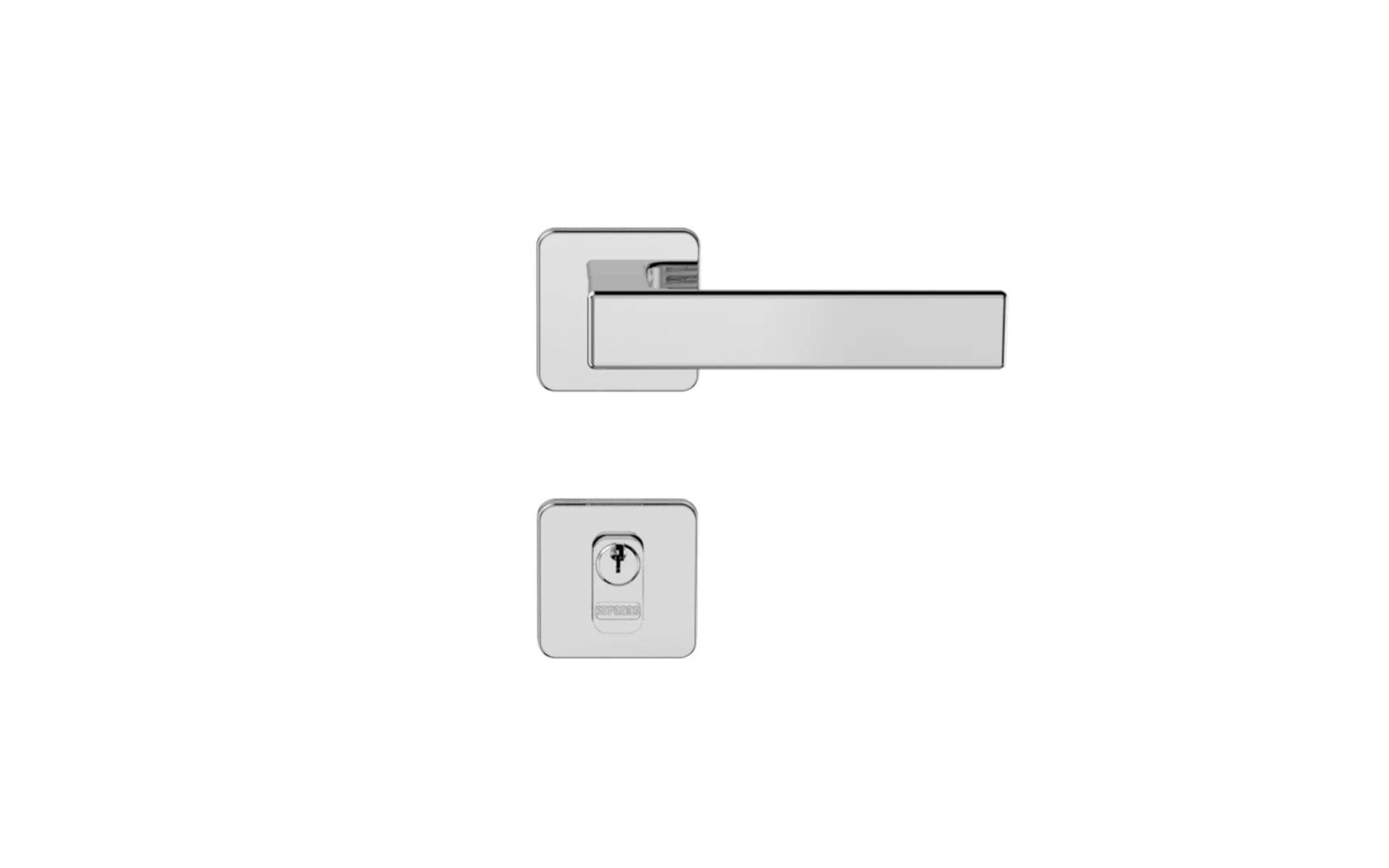 FECHADURA JUNO EXT CROMADO POL ROS24 55X70 PY53 - Soprano