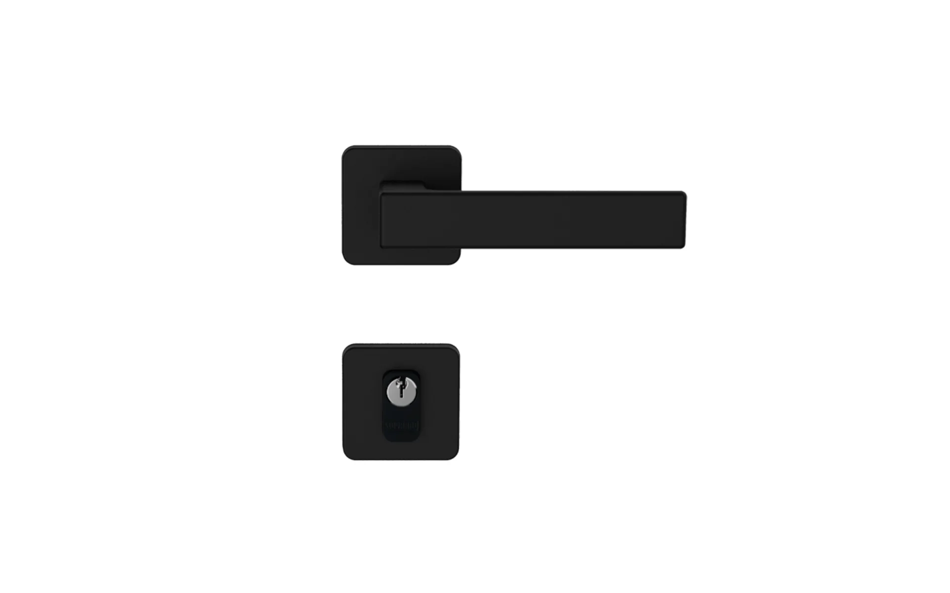 FECHADURA JUNO EXT PRETO FOSCO ROS24 55X70 PY53 - Soprano