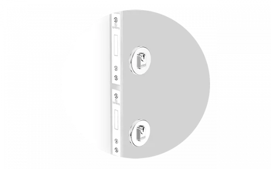 FECHADURA AUXLIAR DUO CROMADO ROS38 (BR40 PY53)  - Soprano