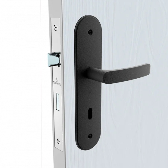 FECHADURA PALI RETA INT PRETO FOSCO ESP43 40X53 - Soprano