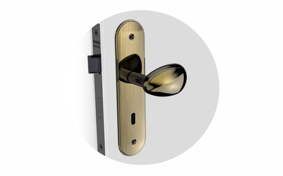 FECHADURA BORA GOLF INT ANTIQUE BRASS ESP43 40X53 - Soprano