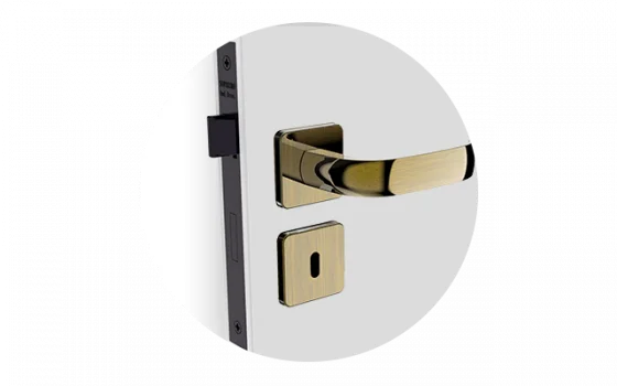 FECHADURA ICARO RETA INT ANTIQUE BRASS ROS24 40X53 - Soprano