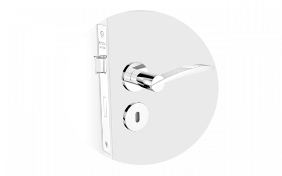 FECHADURA HORUS RETA INT CROMADO ROS22 40X53 - Soprano