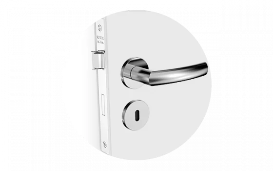 FECHADURA JURERE RETA INT INOX ESC ROS22 40X53 - Soprano