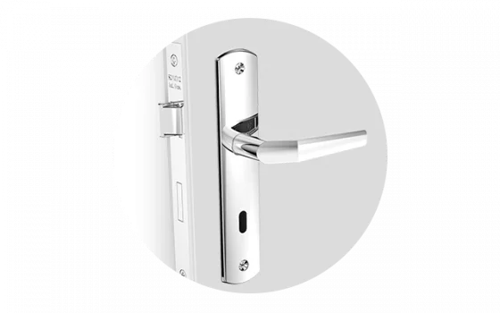 FECHADURA POPLINE RETA INT CROMADO ESP26 40X53 - Soprano