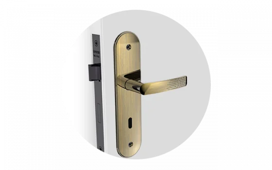 FECHADURA PALIWAY RETA INT ANTIQUE BRASS ESP43 40X53 - Soprano