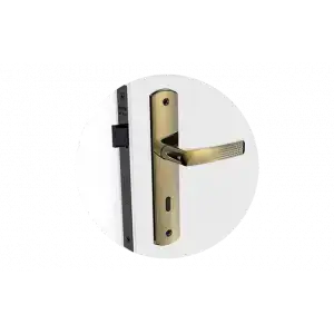 FECHADURA PALIWAY RETA INT ANTIQUE BRASS ESP26 40X53