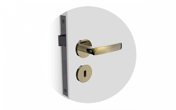 FECHADURA PALIWAY RETA INT ANTIQUE BRASS ROS22 40X53 - Soprano