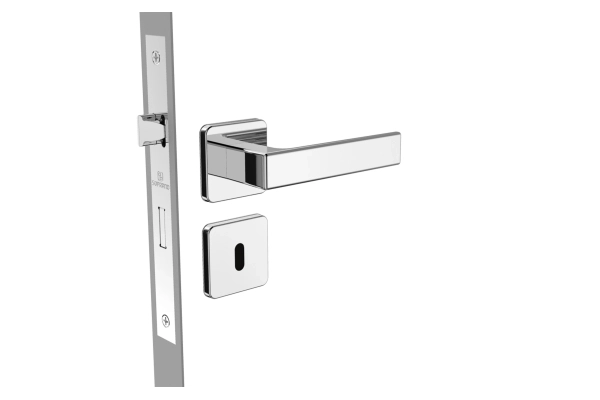 Fechadura Juno interna broca 40X53 com roseta R24 cromado - Soprano