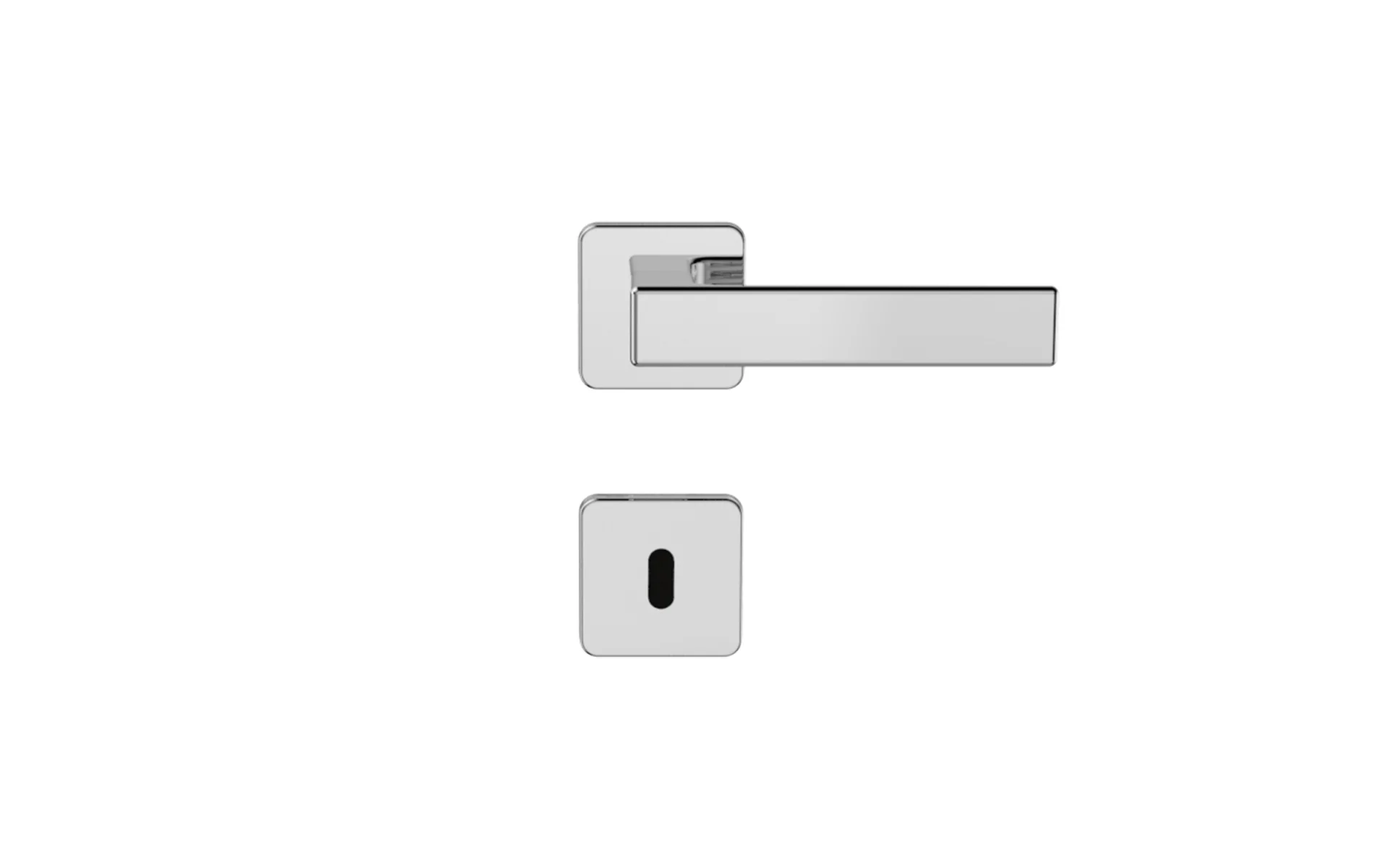 FECHADURA JUNO INT CROMADO POL ROS24 55X70 - Soprano