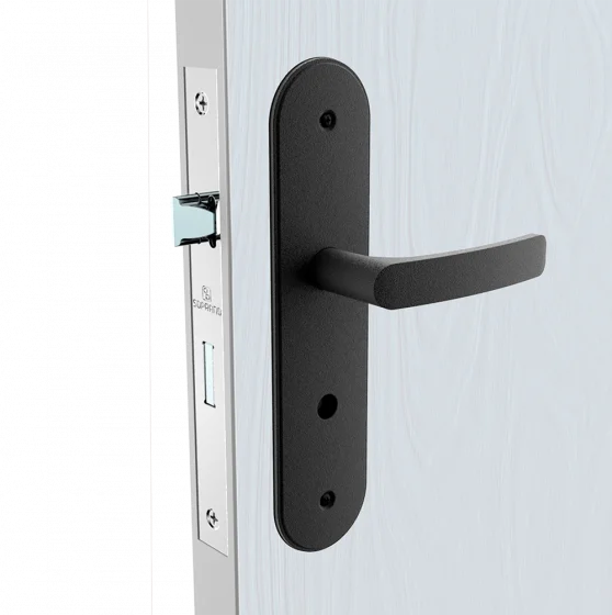 FECHADURA PALI RETA BAN PRETO FOSCO ESP43 40X53 - Soprano