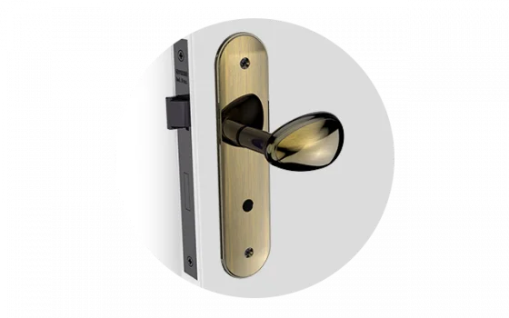 FECHADURA BORA GOLF BAN ANTIQUE BRASS ESP43 40X53 - Soprano