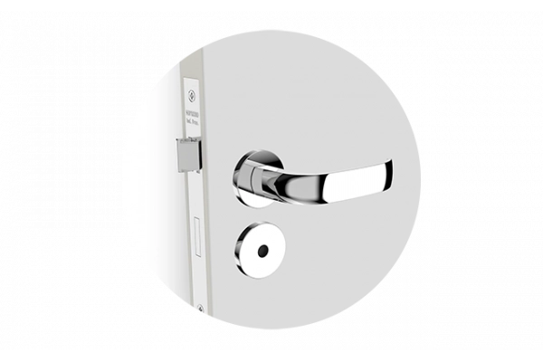 FECHADURA ICARO RETA BAN CROMADO ROS22 40X53