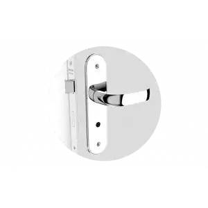 FECHADURA ICARO RETA BAN CROMADO ESP43 40X53