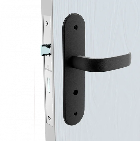 FECHADURA ICARO RETA BAN PRETO FOSCO ESP43 40X53 - Soprano