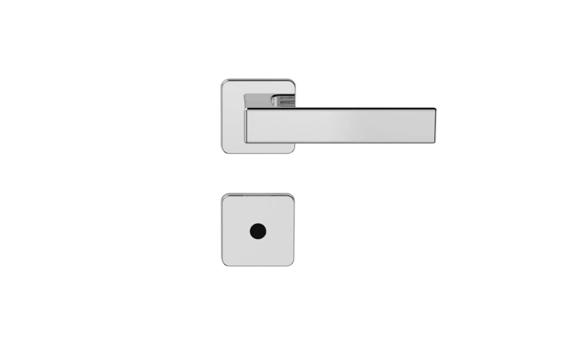 FECHADURA JUNO BAN CROMADO POL ROS24 40X53 - Soprano